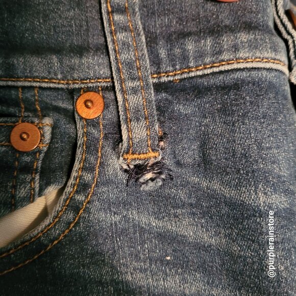 Madewell Jeans Size 28 Skinny 9" High Riser Polly Wash F5561 Stretch Denim - Picture 5 of 13